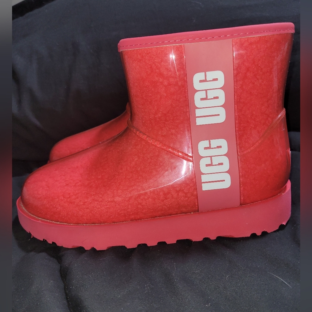 UGG Classic Clear Mini Women's Boots Pink/Red US Size 6